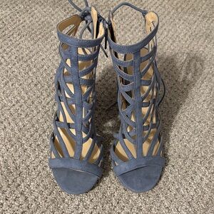 Charlotte Russe Blue Caged Heels